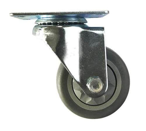 3" Caster Wheel - TPR - Top Plate