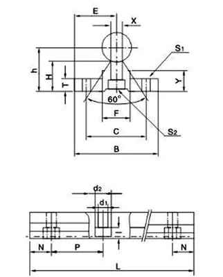 30mm 120" Aluminum Supported Rail Guideway Linear Motion System