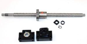 37 inch Travel Stroke 16mm Anit-Backlash Ballscrew set - Nut & Bearing Supports