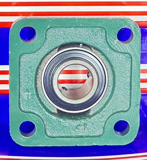 1" Bore Mounted Bearing UCF205-16 + Square Flanged Cast Housing