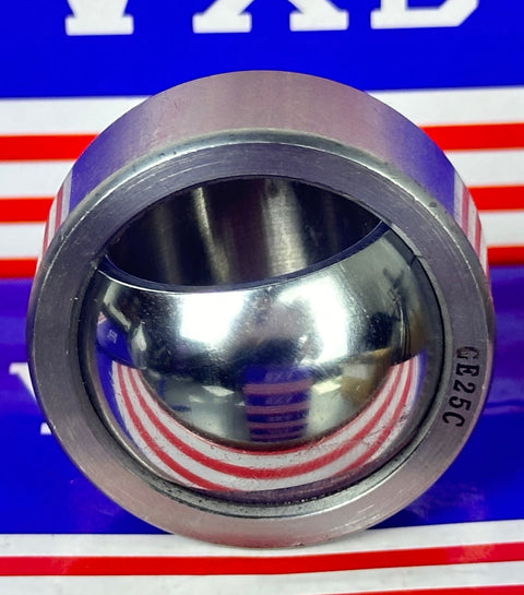 GE25C Maintenance Free Spherical Plain Bearing 25mm Steel - PTFE Composite