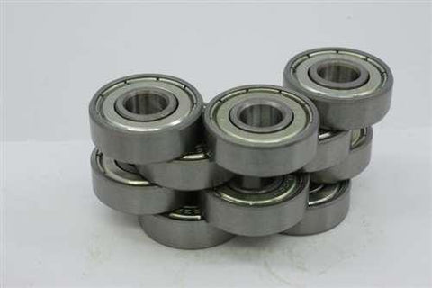 10-Pack 3x6x2.5 Stainless Steel Shielded Miniature Bearing