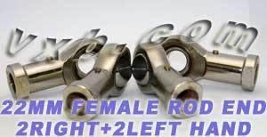 4 Female Rod End 22mm PHS22 2 Right Hand & 2 Left Hand Bearing