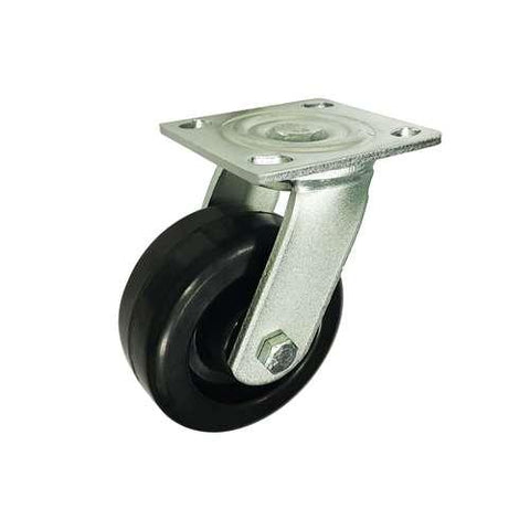 4" Caster Wheel 441 Lbs - Phenolic - 0-180ºC Top Plate