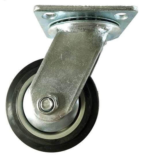 4" Heavy Duty Caster Wheel 441 Lbs - PVC - Top Plate Mount