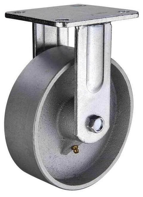 4" Heavy Duty Caster Wheel 551 Lbs Fixed Cast Iron Top Plate