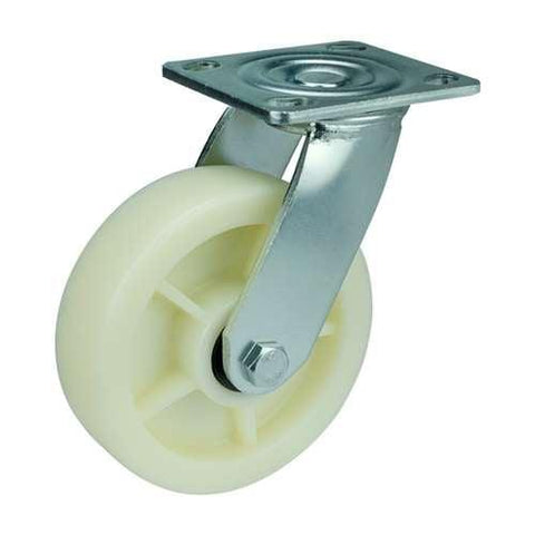 4" Heavy Duty Caster Wheel 551 Lbs - co-polypropylene Top Plate