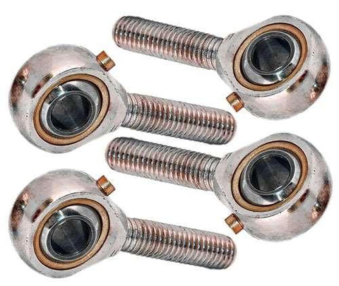 4 Male Rod End 10mm POS10 2 Right & 2 Left Hand
