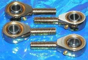 4 Male Rod End 10mm POS10 2 Right & 2 Left Hand