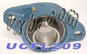 45mm Bearing UCFL209 + 2-Bolt Flanged Cast Housing Mounted Bearing