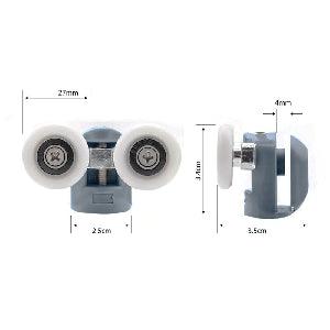 4mm to 6mm Shower Sliding Glass Door Hardware Rollers Kit