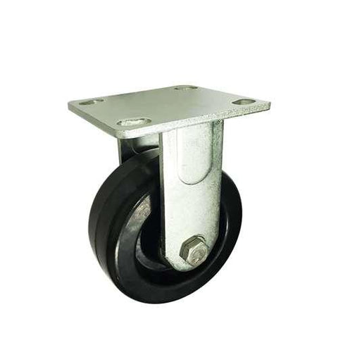 5" Caster Wheel 661 Lbs Fixed Phenolic - 0-180ºC Top Plate