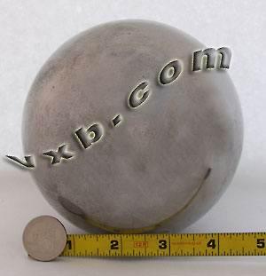 5 inch Diameter Chrome Steel 18.5 lbs Bearing Ball G400