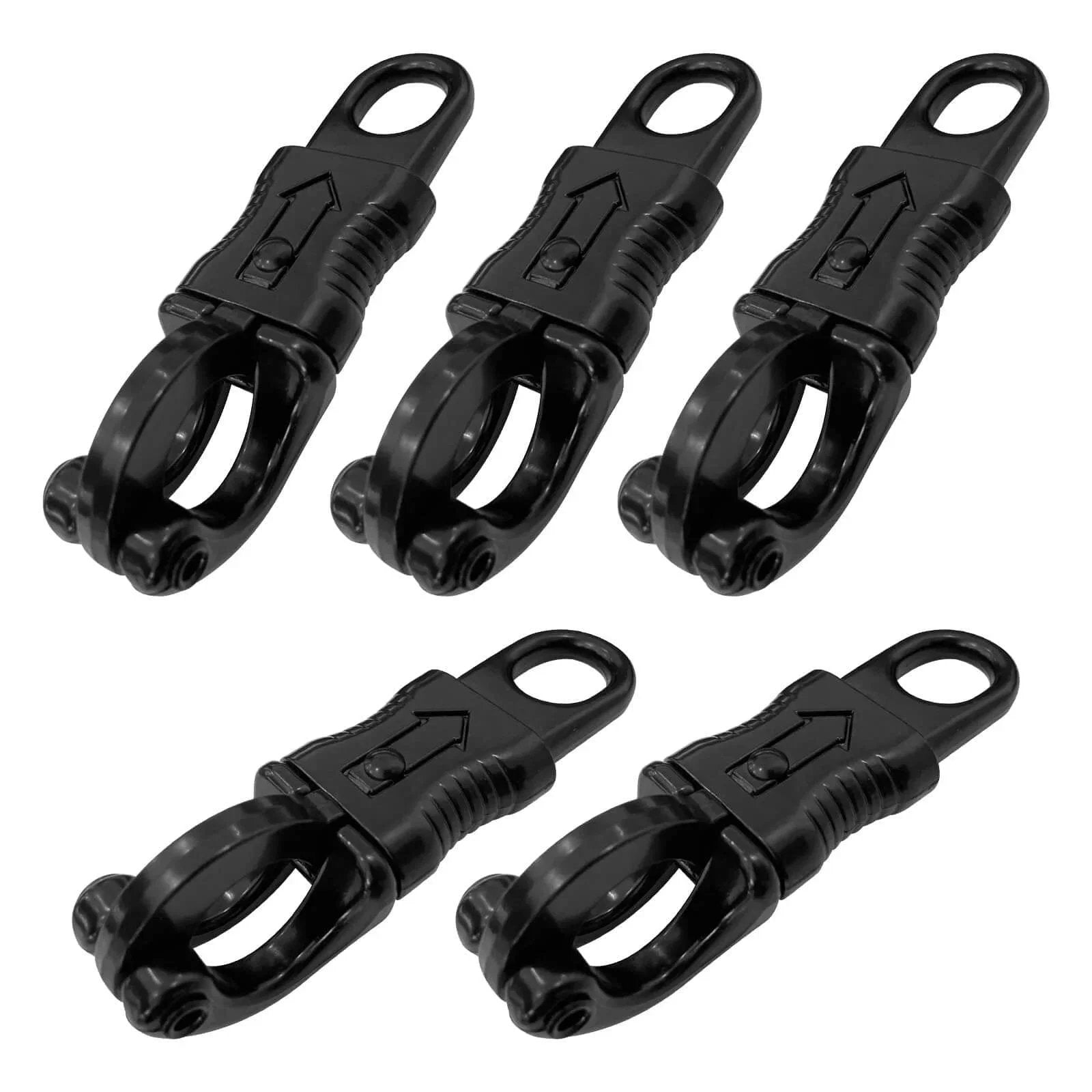 Aymzbd 5-Pack Panic Snap Fasteners – Zinc Alloy Quick Release Clips For Horse Leads, Motorcycle Whips, And Paracord