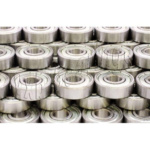 50-Pack Shielded Bearings R168ZZ 1/4x3/8x1/8 inch Miniature