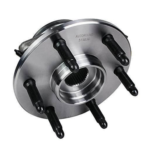 515036 Front Wheel Hub & Bearing Assembly for 4x4 4WD Chevy Silverado, Tahoe, Avalanche, Suburban, Express 1500, GMC Sierra, Yukon, Savana, Cadillac Escalade ESV EXT 6 Lug w/ABS