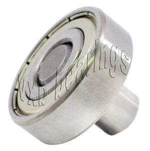 5/16 Inch Ball Bearing - 1/8 diameter integrated 3/8 Long Axle
