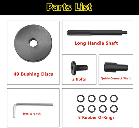 52-Piece Bushing Bearing Seal Driver Tool Set 3/4" to 2-15/16"
