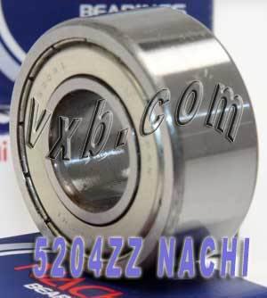 5204ZZ Nachi Angular Contact Bearing - Double Row - 20x47x20.6mm