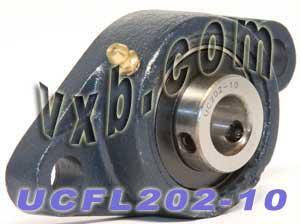 5/8 Bearing UCFL202-10 + 2-Bolt Flanged Housing Mounted Bearing