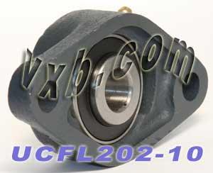 5/8 Bearing UCFL202-10 + 2-Bolt Flanged Housing Mounted Bearing