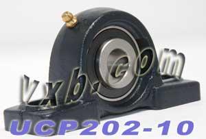 5/8 Bearing UCP202-10 + Pillow Block Cast Housing Mounted Bearing