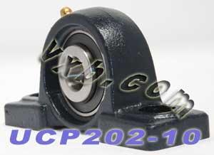 5/8 Bearing UCP202-10 + Pillow Block Cast Housing Mounted Bearing