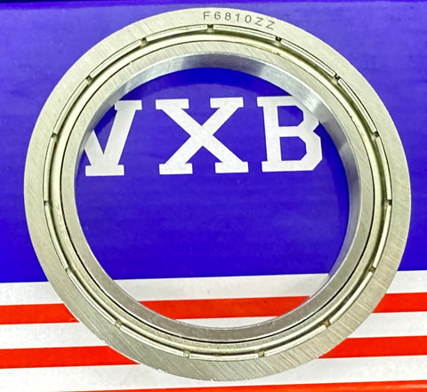 F6810ZZ Flanged Bearing Shielded Chrome Steel 50x65x7mm