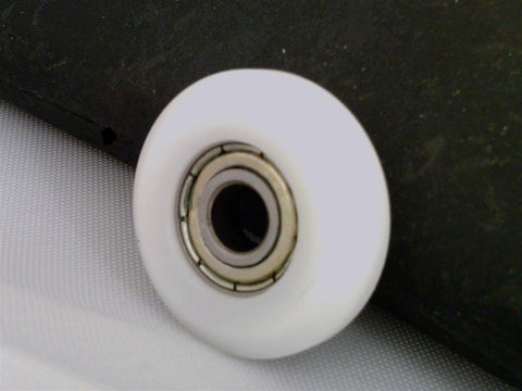 5mm Bore Bearing - 22mm White Plastic Tire 5x22x7mm
