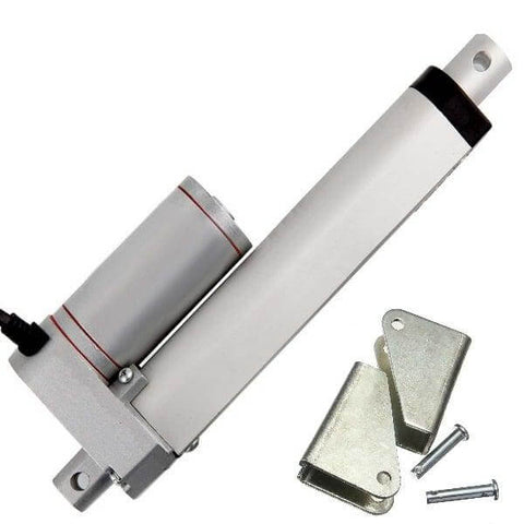 Actionneur linéaire de 6 pouces à course 1000N 225 lbs DC 12 volts - supports de montage