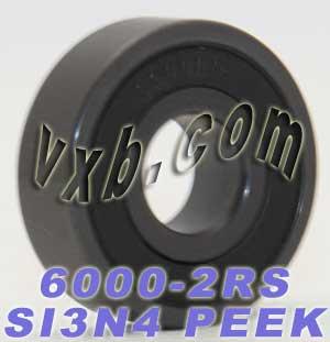6000-2RS Full Ceramic Sealed Bearing 10x26x8 Si3N4