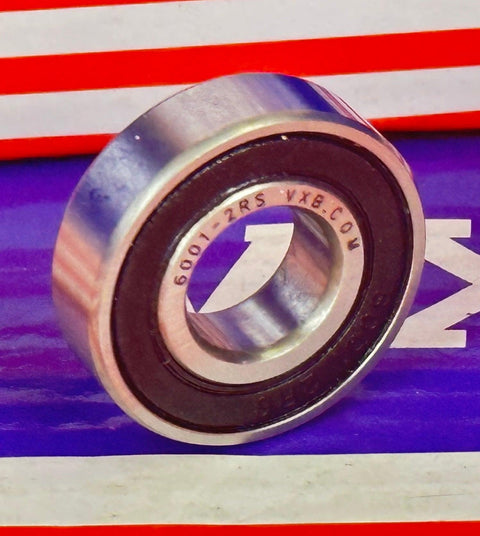 10-Pack 6001RS 12x28x8 Sealed Bearing