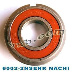 6002-2NSENR Nachi Bearing 15x32x9 Sealed C3 Snap Ring Bearing