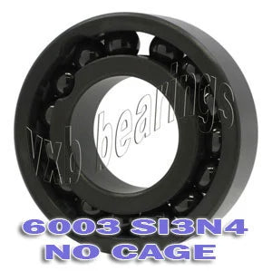6003 Full Complement Full Ceramic Bearing 17x35x10 Si3N4