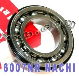 6007NR Nachi Bearing Open C3 Snap Ring Japan 35x62x14mm