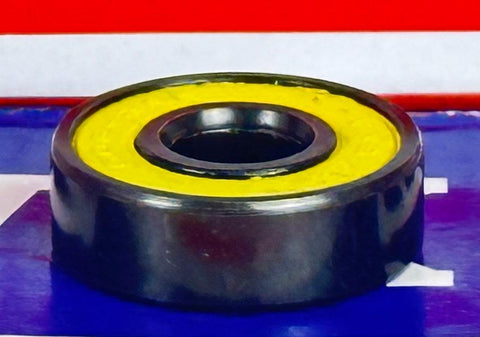 608B-2RS Sealed Black Bearing Bronze Cage Yellow Seals