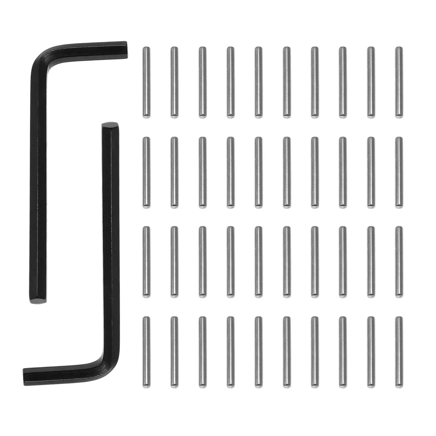 Tighall Spring Hinge Tension Pin Replacement Kit – 20 Stainless Steel Pins + 5 L-Wrenches For Self-Closing Garage Doors