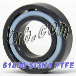 61800 Full Ceramic Bearing 10x19x5 Metric Si3N4/PTFE