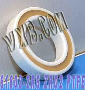 61802-2RS Full Ceramic Sealed Bearing ZrO2 15x24x5mm