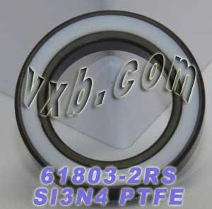 61803-2RS Full Ceramic Sealed Bearing 17x26x5 Si3N4