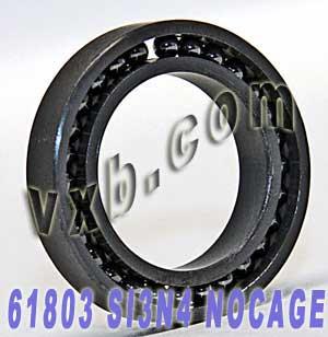 61803 Full Complement Full Ceramic Bearing 17x26x5 Si3N4