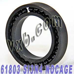 61803 Full Complement Full Ceramic Bearing 17x26x5 Si3N4