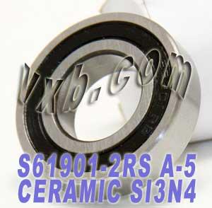 61901-2RS Bearing 12x24x6 Si3N4 Ceramic Sealed ABEC-5 Bearing