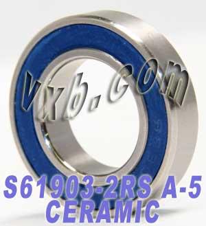 61903-2RS Ceramic Hybrid Bearing 17x30x7 Stainless Steel ABEC-5 Quality
