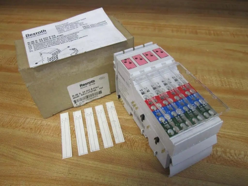 Pack of 8 in-line digital output interface units, 24 V...