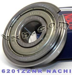 6201ZZENR Nachi Bearing Shielded C3 Snap Ring 12x32x10 Bearing