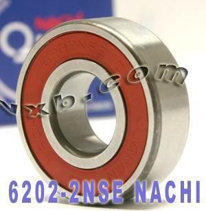 6202-2NSE C3 Ball Bearing 15x35x11 Sealed Nachi Made in Japan