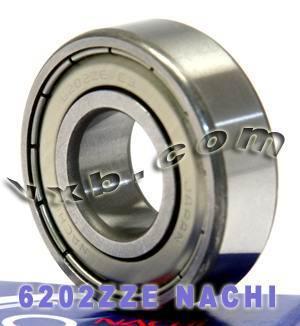 6202ZZE Nachi Bearing Shielded C3 Japan 15x35x11mm