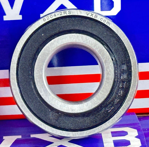 10-Pack Premium 6204-2RS Sealed Bearing