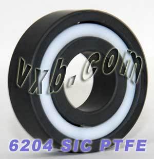 6204 Full Ceramic Bearing 20x47x14mm Silicon Carbide SiC